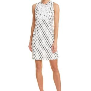Karl Lagerfeld Paris Swiss Dot Shift Dress Size 2
